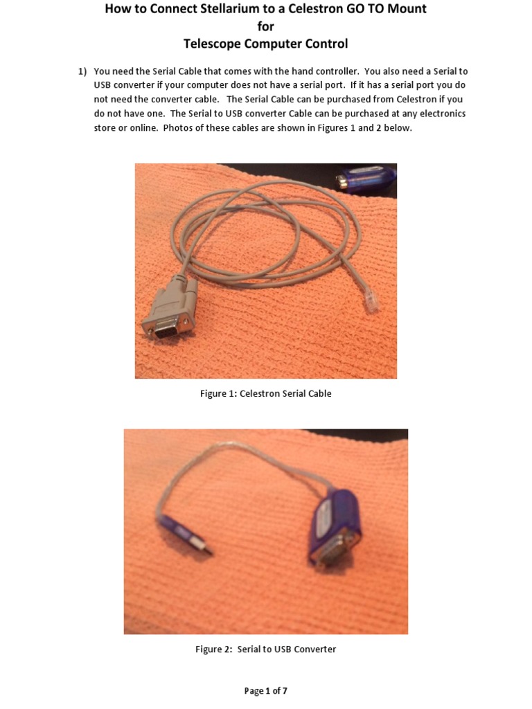 How To Connect Stellarium For Telescope Control PDF Telescopic