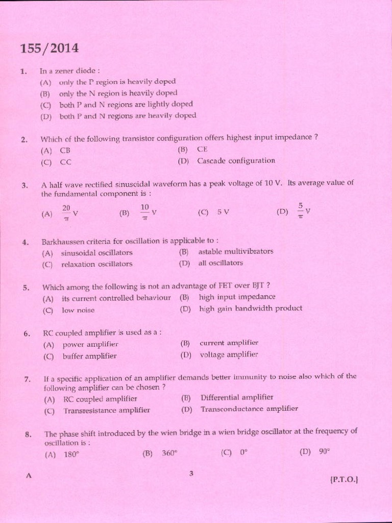 Transistor and Amplifier Concepts Quiz | PDF