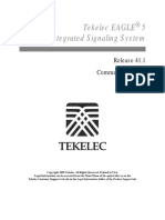 Tekelec EAGLE 5 Integrated Signaling System: Release 41.1 Commands Manual