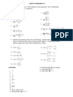 Limits and Continuity Worksheet PDF