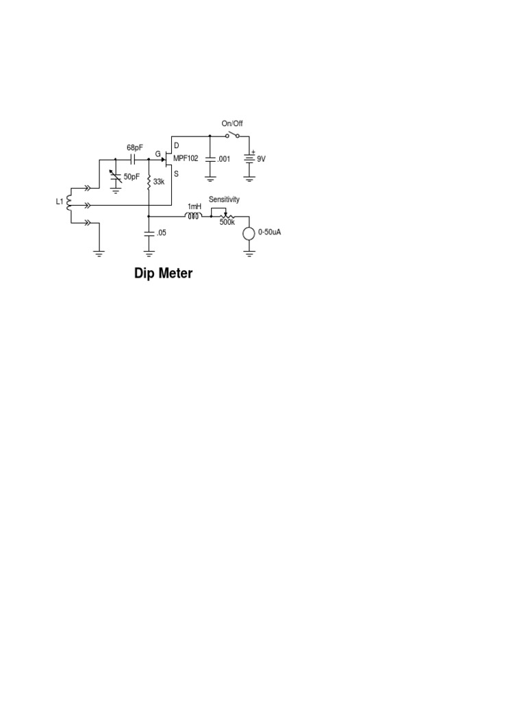 Dip Meter Circuit Schematic | PDF