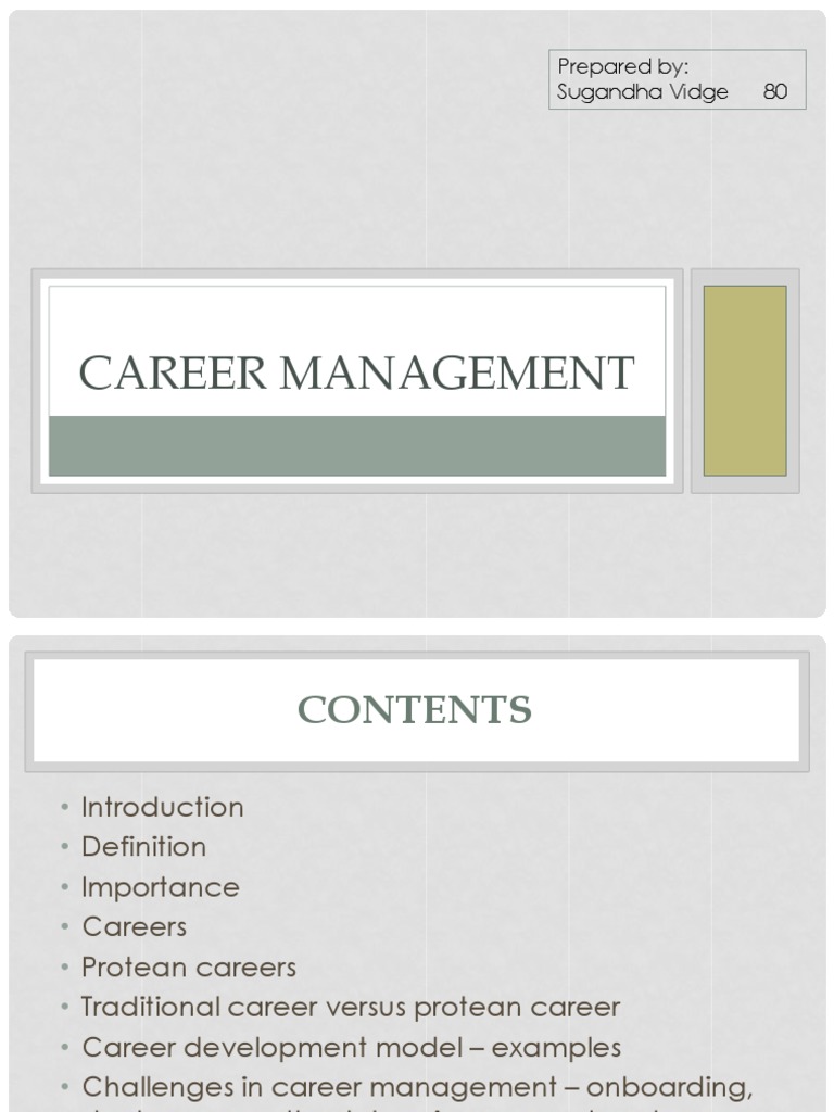 Career Management Strategies Explained | PDF | Mentorship | Employment