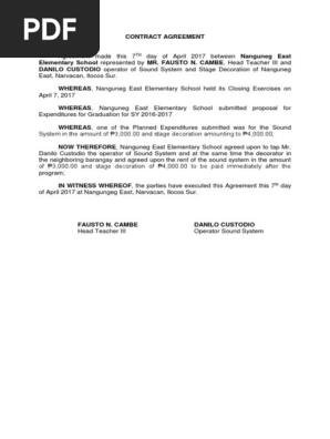Contract Agreement