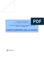 Carta Europea Dello Sport