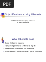 Object Persistence Using Hibernate: An Object-Relational Mapping Framework For Object Persistence