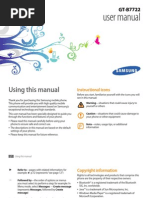 Manual Samsung B7722