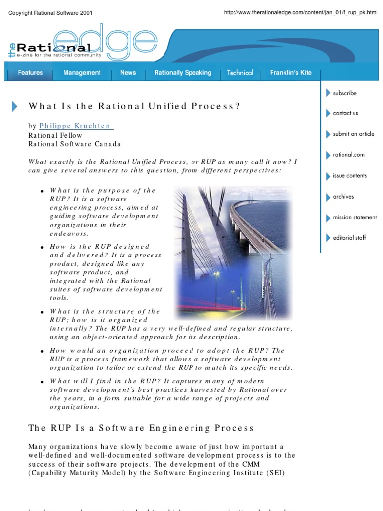 What Is The Rational Unified Process Jan 01 | PDF | Computers