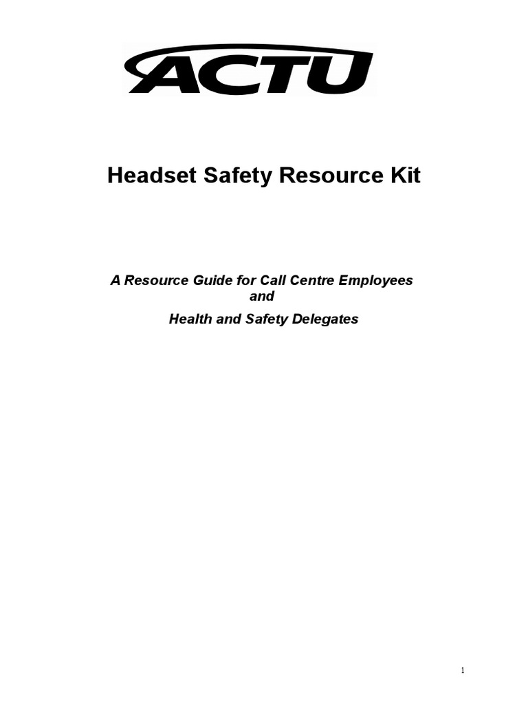 Headset Kit | Headphones | Occupational Safety And Health