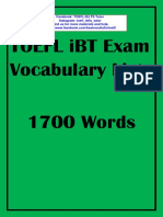 1700 TOEFL Words