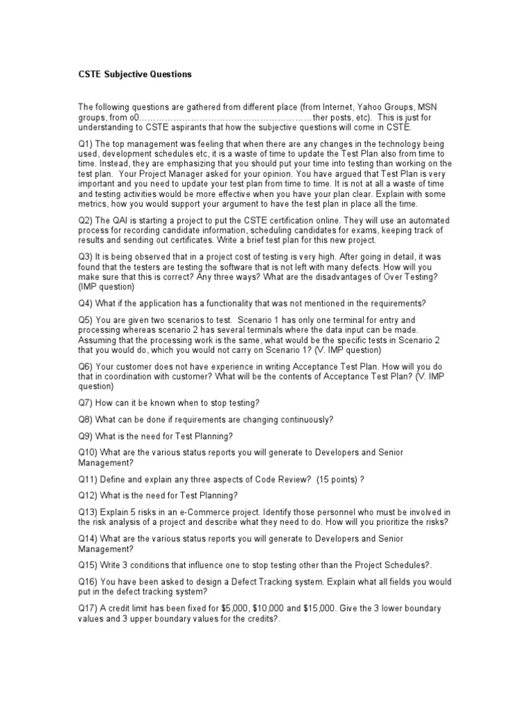 Subjective questions examples image