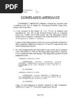 Complaint Affidavit - Rolando Condat