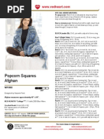 Download Free Crochet Pattern - Popcorn Squares Afghan WR1860 by Red Heart Yarns SN35238128 doc pdf