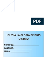 Formato para ofrendas