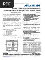 DS34S101//DS34S102/DS34S104/DS34S108: Single/Dual/Quad/Octal TDM-Over-Packet Transport Devices