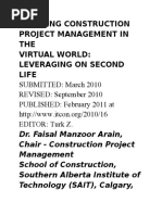 Learning Construction Project Management in The