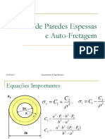 Tubos de Paredes Espessas e Auto-Fretagem: Equações Chave