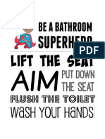 Bathroom Superhero