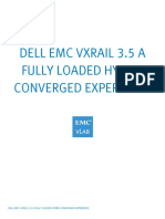 Dell Emc Vxrail 3.5 a Fully Loaded Hyper-converged Experience