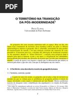 CLAVAL, Paul - O Território Na Transição Da Pós-modernidade