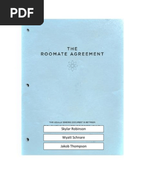planning 10 - the roommate agreement