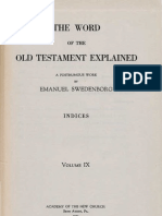 Em Swedenborg THE WORD EXPLAINED Volume IX INDICES Academy of The New Church Bryn Athyn PA 1951