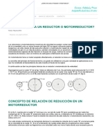 ¿Cómo Funciona Un Reductor o Motorreductor