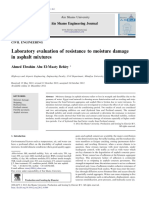 Laboratory Evaluation of Resistance to Moisture Damage in Asphalt Mixtures