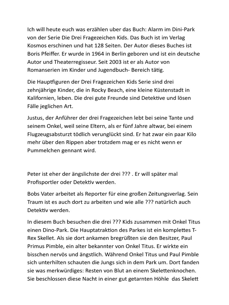 Drei Frazeichen Referat