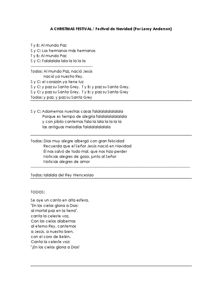 A Christmas Festival PDF