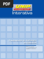 Fundamentos de Sociologia da Educação