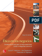 Etica en los negocios, decisiones éticas para la responsabilidad social e integridad personal - Hartman, DesJardins y Espinoza.pdf