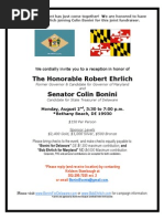 Ehrlich Aug. 2 Fundraiser
