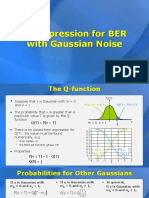 9.6 An Expression For BER With Gaussian Noise PDF