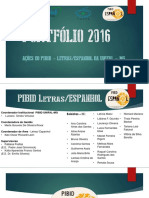 Portfólio - PIBID/Espanhol 2016 
