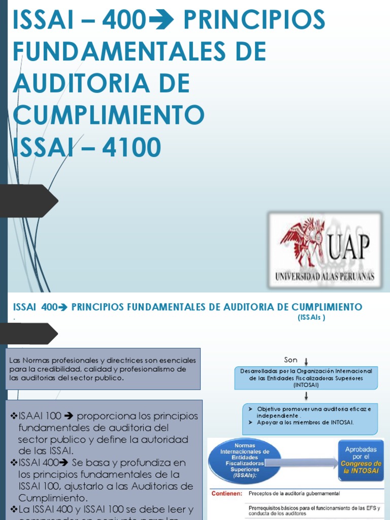 Principios de Auditoría de Cumplimiento ISSAI | PDF | Contralor ...