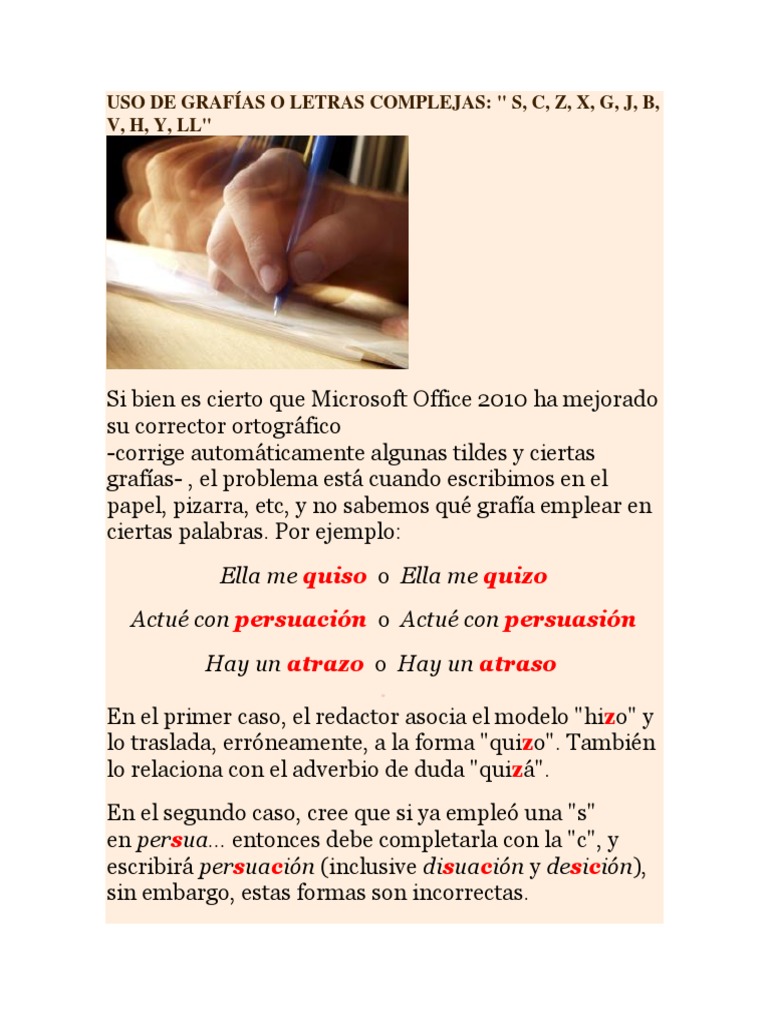 Uso De Grafias O Letras Complejas Trabajo De Comunicacionn Escritura Diccionario