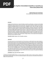 Intensidade Dramática e Narrativa na Patrocléia (Ilíada XVI)