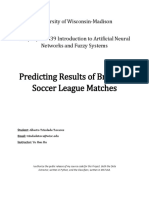 Predicting Results of Brazilian Soccer League Matches: University of Wisconsin-Madison