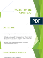 Dissolution and Winding Up