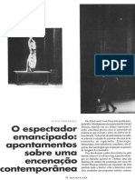 O Espectador Emancipado - Apontamentos Sobre Uma Encenação Contemporânea - Sílvia Fernandes