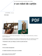 Cómo Hacer Un Robot de Cartón Que Camina Por Su Cuenta (Video y Moldes) - MindWitty
