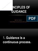 Principles of Guidance: Marites A. Balot Faculty, Philippine Normal University-North Luzon