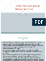 Henry Camino: Grandes Empresas Que Ganan Dinero Al Reciclar