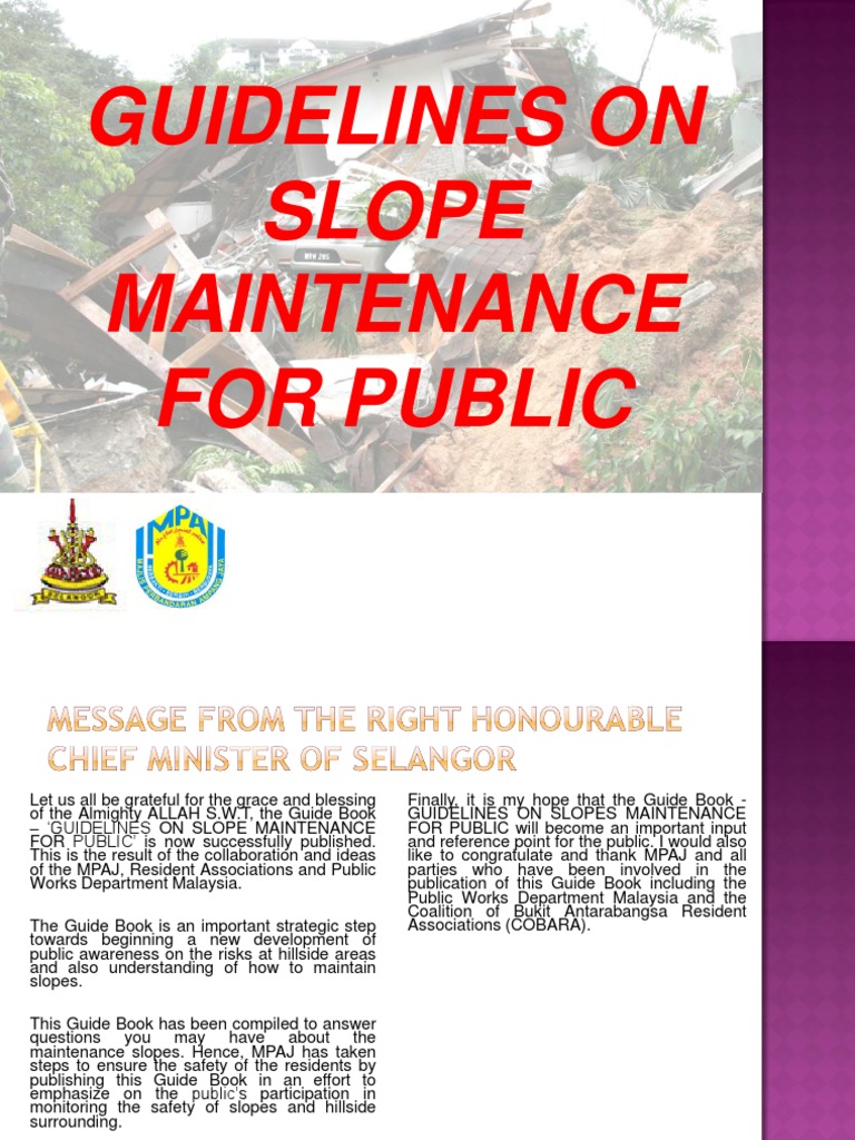 Public Slope Maintenance Guidelines | PDF | Drainage | Soil Mechanics