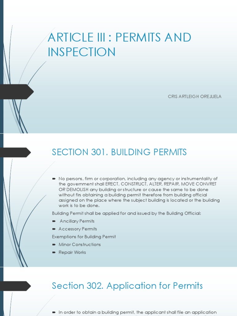 Building Permit Application Guide | PDF | Concealed Carry In The United ...