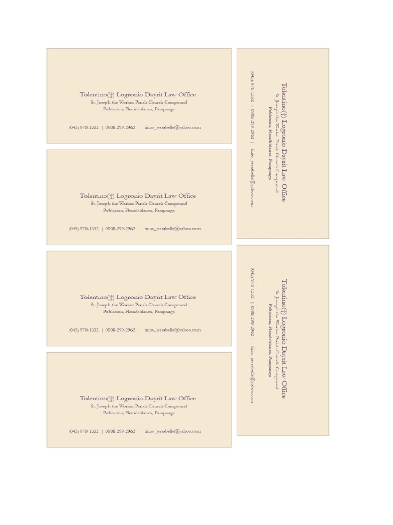 Calling Card Atty Jessa - 