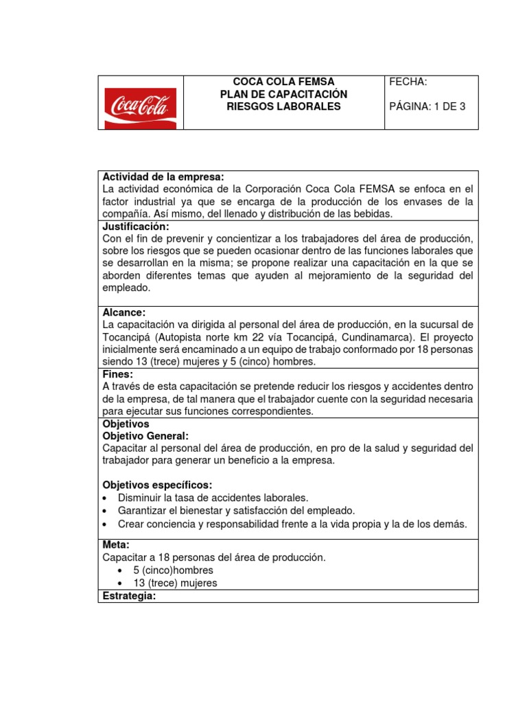 coca cola business plan pdf