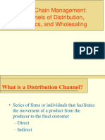 Value Chain Distribution Logistics and Whole Saling