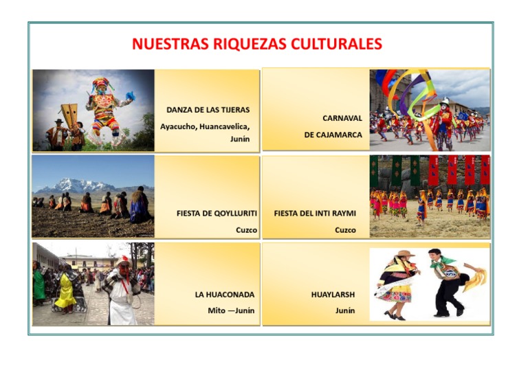 Riquezas Culturales Danzas 1 | PDF 