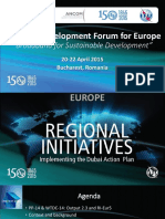 Regional Development Forum for Europe Broadband for Sustainable Development